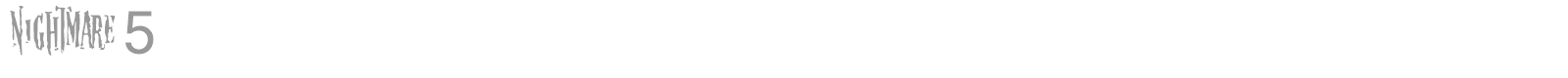 Nightmare 5 font preview